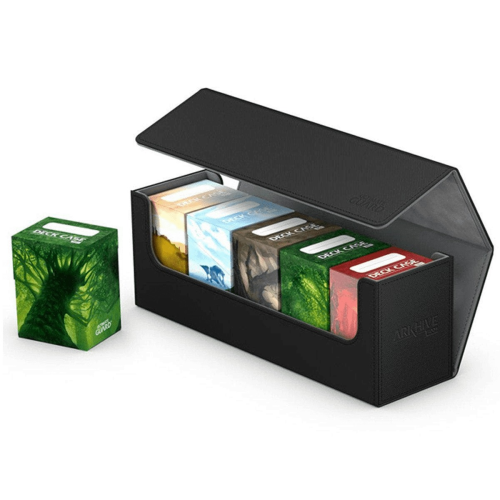 Ultimate Guard Arkhive Flip Case 400+ Standard Size XenoSkin Black Deck Box