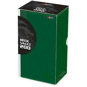 BCW Deck Vault Box Green LX (200)